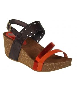 Compensée anatomique Vaquetilla métal Hee shoes 