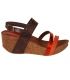 Compensée semelle anatomique Vaquetilla métal Hee shoes 