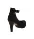 Escarpins Les P'tites Bombes Corentine noir aspect velours