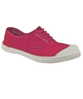 Bensimon tennis à lacets rose foncé