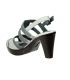 Fugitive escarpin Qinoa blanc gris