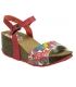 Desigual sandale compensee bio caramelo rouge