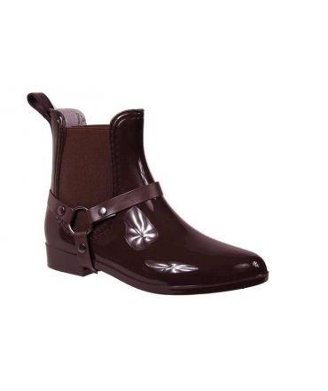 Bottines de pluie Chelsea café