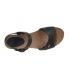 Inter Bios 5612 sandales compensée cuir et liège