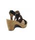 Sandale LPB Shoes Hortensia serpent noir