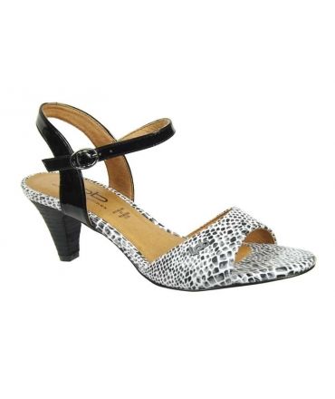 Lpb shoes sandale Sixtine serpent blanc, Les P'tites Bombes