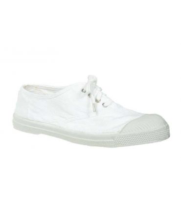 Bensimon Tennis à lacets blanc 