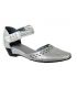 Chaussures Francesco Rossi, sandale Fugitive Seal métal gris