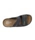 Mule hommes Arizona noir double velcro, Patrizia