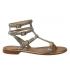 Sandales Les Tropéziennes Bristol serpent taupe 