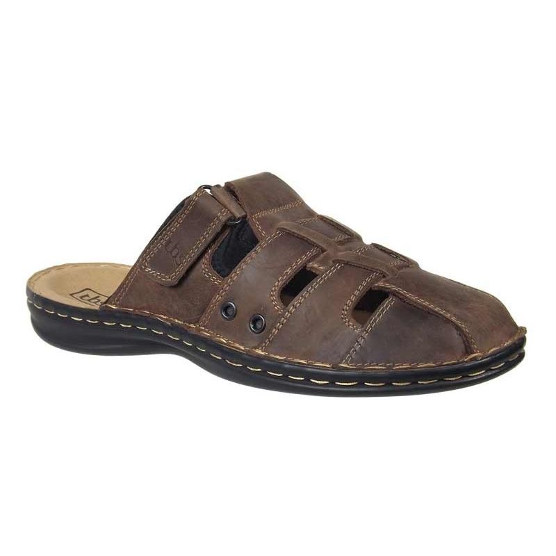 mules confort homme cuir