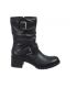 Les P'tites Bombes Elina noir, bottines style motarde