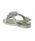 Nu pieds Elue par Nous Zizou argent | Sandale cuir femme