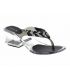 Elue par Nous tongs Zedfroid noir, tongs femmes translucide