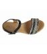Eva Frutos sandale type nu-pieds confort 7497 noir multi 