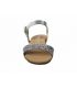 Eva Frutos sandale plate confortable GL-7190 -1 argent glitter