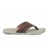 Tong homme Kdopa Casablanca en cuir marron