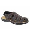 Sandale cuir TBS Barrow marron double velcro