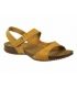 Sandale femme InterBios 4455 jaune, fermeture velcro