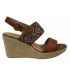 Nu pieds compensé Chattawak Helena choco