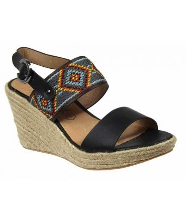 Nu pieds cordes Chattawak Helena noir