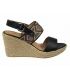 Sandale cordes Chattawak Helena noir, style ethnique