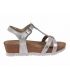 Marco Tozzi 28733 argent, sandale confort en cuir